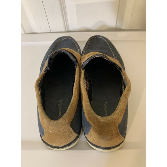 G H Bass Olsen Penny Loafer Shoe Men’s Sz‎ 10 1/2 M Blue Tan Slip On - Picture 8 of 10